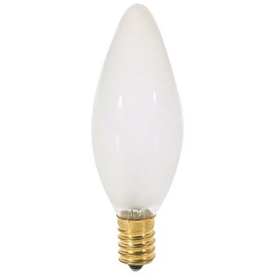 60W 120V B10 E14 Frosted Bulb by SATCO Lighting - Starlight Lighting USA and Canada